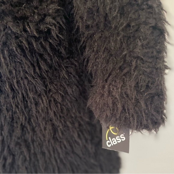 Art Class Girls Faux Fur Long Jacket Black NWT - Picture 4 of 7